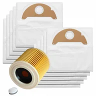 Worki do odkurzaczy - Worki Do Karcher Wd2 A2004 2054 Mv2 6.904-322.0 + Filtr 6.414-552.0 11Szt - miniaturka - grafika 1