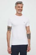 Koszulki męskie - Guess t-shirt 2-pack męski kolor biały z nadrukiem - miniaturka - grafika 1