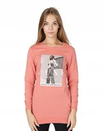 Bluzy damskie - Długa Bluza Tunika Damska Bawełniana 242-06 r XL - miniaturka - grafika 1