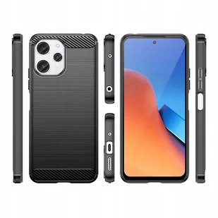 Etui XIAOMI REDMI 12 Tech-Protect TPU Carbon czarne - Etui i futerały do telefonów - miniaturka - grafika 2