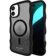 Etui i futerały do telefonów - Etui KATE SPADE NEW YORK Wavy MagSafe do Apple iPhone 16 Plus Przezroczysto-czarny | Bezpłatny transport - miniaturka - grafika 1