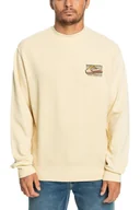 Bluzy męskie - Bluza męska Quiksilver Neon Slab Crew ecru z nadrukiem -S - miniaturka - grafika 1