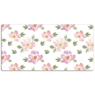 Mata na biurko Rośłiny malowane akwarelą 120x60 cm - Podkładki na biurko - miniaturka - grafika 1