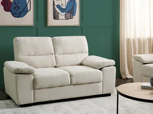 Sofa 2-osobowa jasnobeżowa VOGAR - Sofy i kanapy - miniaturka - grafika 1