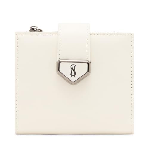 Steve Madden Damski portfel składany Jem-b, biały, jeden rozmiar, składany portfel Jem-b
