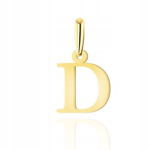 ZŁOTA ZAWIESZKA LITERKA D 333