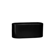 Donice - Osłonka ceramiczna ogródek storczyk 32 x 16,5 cm czarny połysk symbol 649 - miniaturka - grafika 1