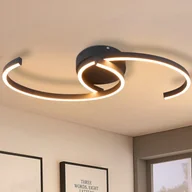 Lampy sufitowe - ZMH lampa sufitowa LED lampa sufitowa do salonu: biała lampa do salonu 25W 3000K ciepła biała lampa designerska 2 księżycowa lampa kuchenna lampaReplika acyjna lampa do sypialni - miniaturka - grafika 1