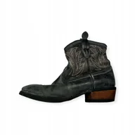 Botki męskie - Wsuwane szare eleganckie kowbojki męskie ARIAT 40 - miniaturka - grafika 1