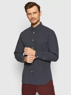 Koszule męskie - Selected Homme Koszula Michigan 16073122 Granatowy Slim Fit - grafika 1