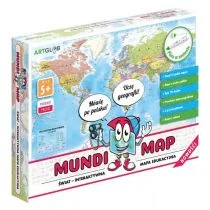 Interaktywna edukacyjna mapa świata dla dzieci MundiMap - Zabawki interaktywne dla dzieci - miniaturka - grafika 1