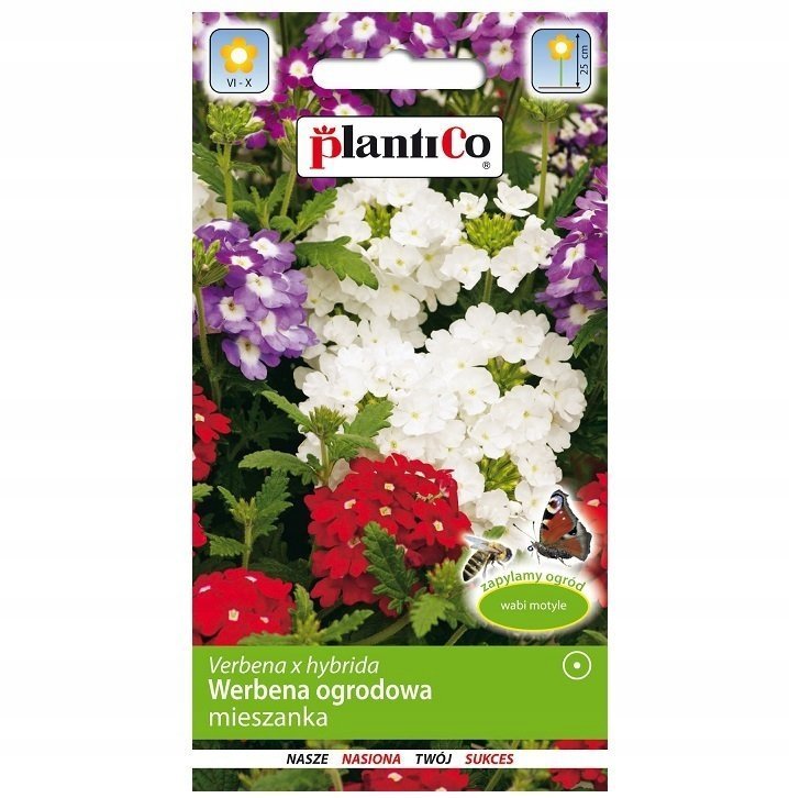 Nasiona Werbena Ogrodowa Mieszanka 0.5 Gram Plantico