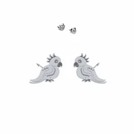 Biżuteria dla dzieci - Srebrne Kolczyki Cutie Papużka - miniaturka - grafika 1