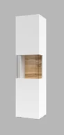 Witryny - AVA BIAŁY/DĄB WOTAN Witryna wisząco-stojąca - miniaturka - grafika 1
