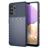 Etui i futerały do telefonów - Samsung Hurtel Thunder Case elastyczne pancerne etui pokrowiec Galaxy A32 5G niebieski - miniaturka - grafika 1