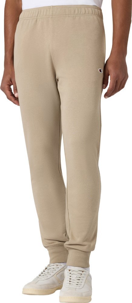 Champion Spodnie męskie Champion Rib Cuff Pants beżowe 220733 MS041 M