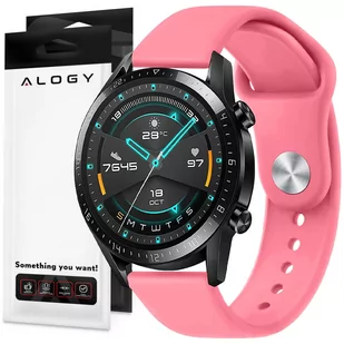Pasek uniwersalny Sportowy Alogy Strap do smartwatcha 20mm Pink Sand - Akcesoria do smartwatchy - miniaturka - grafika 1