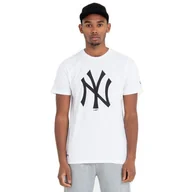 Koszulki męskie - Koszulka New Era MLB Logo New York Yankees T-shirt Biała - 11863818-XL - miniaturka - grafika 1