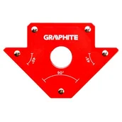 Akcesoria spawalnicze - GRAPHITE Spawalniczy kątownik magnetyczny 102 x 155 x 17 mm, udźwig 22,7 kg - miniaturka - grafika 1