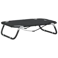 Legowiska dla psów - vidaXL Legowisko dla psa, antracytowe, tkanina Oxford i stal - miniaturka - grafika 1