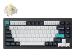 Keychron Q1 Max USB + RF Wireless + Bluetooth QWERTZ Niemiecki Czarny Q1M-M4-DE - Klawiatury - miniaturka - grafika 1