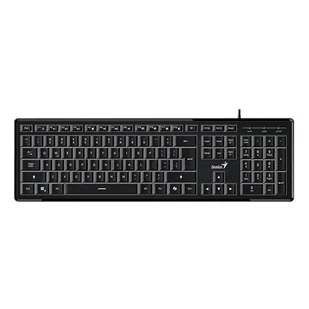 Genius SlimStar 820, CZ/SK, slim rodzaj (USB), czarna, Podświetlane klawisze - Klawiatury - miniaturka - grafika 1