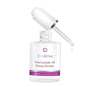 Clarena Niacinamide 5% Beauty Booster, Wzmacniacz do Twarzy, Nawilża, Ujędrnia, Zmniejsza Zmarszczki, 30ml - Kremy do twarzy - miniaturka - grafika 1