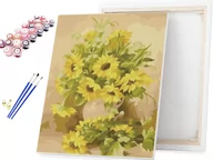 Malowanie po numerach - Malowanie po numerach Bukiet Słoneczników 40x50cm / beliart - miniaturka - grafika 1