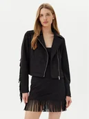 Kurtki damskie - Noisy May Kurtka z imitacji skóry Abby 27033110 Czarny Regular Fit - miniaturka - grafika 1