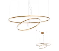 Lampy sufitowe - Redo 01-1721 - LED Żyrandol na lince ORBIT LED/42W + LED/66W/230V brąz - miniaturka - grafika 1