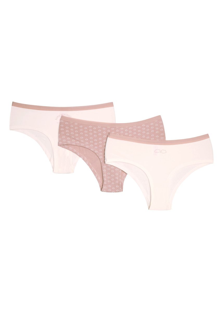 Majtki szorty briefy Pa-Pa 3-pak Henderson różowy, kremowy XL