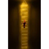 Oświetlenie świąteczne - Drabina ozdobna zewnętrzna 228 LED ciepły biały 200 cm - miniaturka - grafika 1