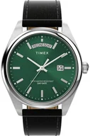 Zegarki męskie - Zegarek Timex TW2W57300 Legacy Eco Leather Strap Green 41mm - miniaturka - grafika 1