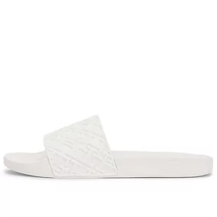 Klapki Tommy Hilfiger Monogram Pool FW0FW06987-AF4 - białe - Klapki i japonki damskie - miniaturka - grafika 1