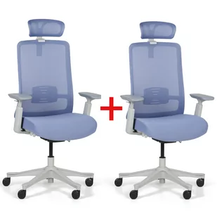 Fotel biurowy, krzesło biurowe Krzesło biurowe MARRY 1+1 GRATIS, szare - Fotele i krzesła biurowe - miniaturka - grafika 3