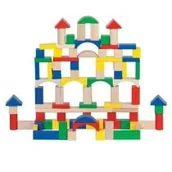 Pozostałe książki - KLOCKI 100 ELEMENTÓW W WIADERKU - miniaturka - grafika 1