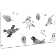 Podkładki na biurko - Mata z nadrukiem na biurko Rysowane ptaki 100x50 cm, Dywanomat - miniaturka - grafika 1