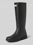 Kalosze damskie - Kozaki z detalem z logo - miniaturka - grafika 1