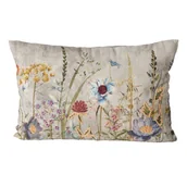 Poduszki dekoracyjne - Poduszka dekoracyjna BLOMSTER, kwietny wzór, 100% bawełna - miniaturka - grafika 1