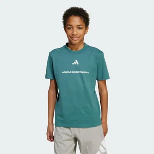 Koszulka adidas Boys Slogan Single Jersey Kids - Odzież sportowa dziecięca - miniaturka - grafika 1