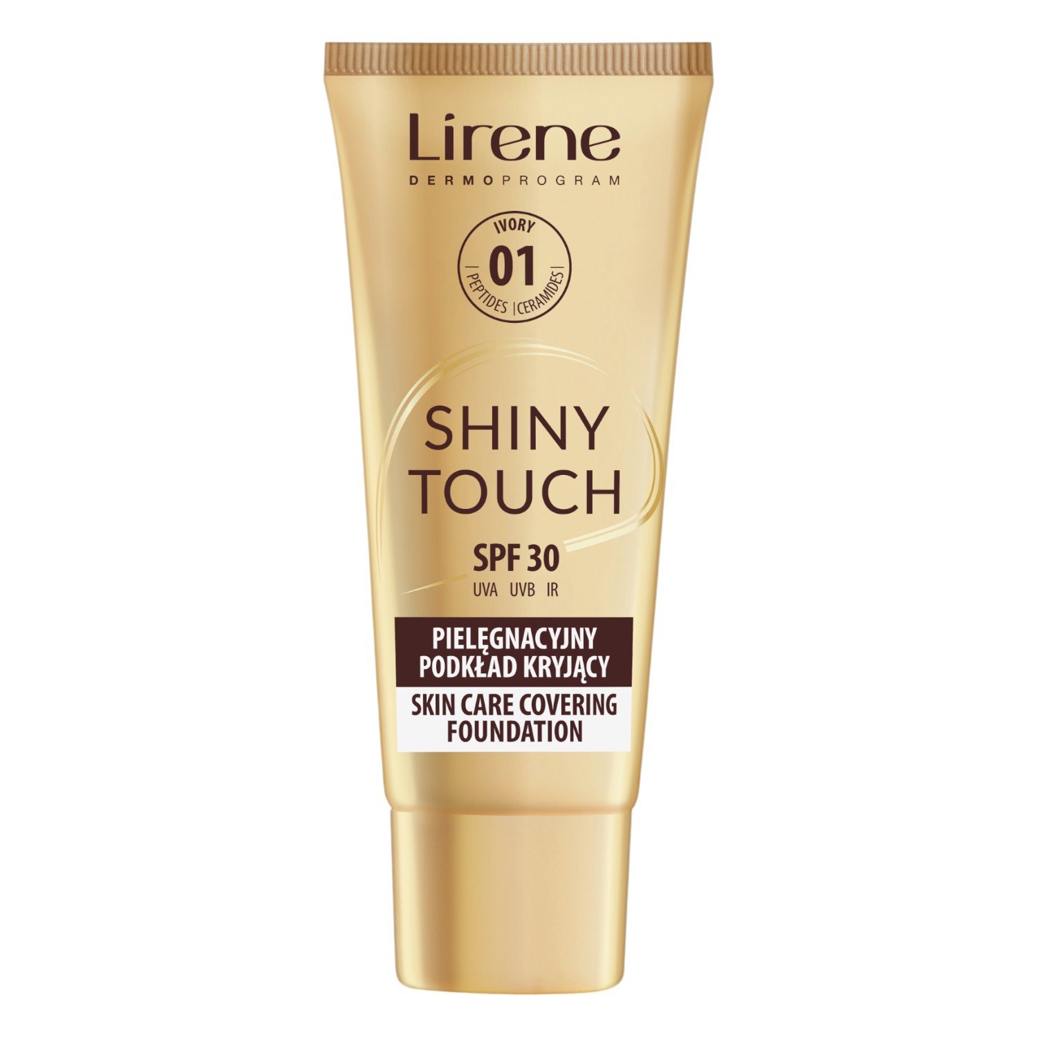 Lirene Shiny Touch Pielęgnacyjny podkład kryjący, Ivory
