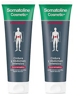 Krem do ciała Somatoline Men Waist &amp; Abdomen Intensive 2 x 250 ml (8410118033890) - Balsamy i kremy do ciała - miniaturka - grafika 1
