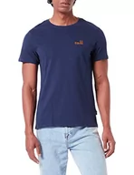 Koszulki męskie - Blend Męski T-shirt 20714562, 194024/Dress Blues, XXL - miniaturka - grafika 1