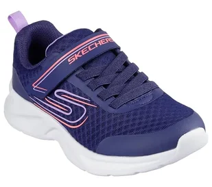 Skechers Dziewczęce buty sportowe Dynamatic Nonstop Speed, granatowy, 1 UK Child - Koszulki i topy damskie - miniaturka - grafika 1