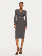 Sukienki - Rinascimento Sukienka koktajlowa CFC0120006003 Szary Regular Fit - miniaturka - grafika 1