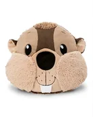 Kołdry i poduszki dla dzieci - Nici Green: Poduszka bóbr Harry Woodsnacker - 32 x 27 cm - miniaturka - grafika 1