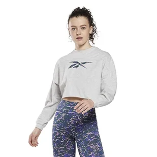 Reebok Damska bluza z kapturem, nowoczesna safari - Bluzy damskie - miniaturka - grafika 1