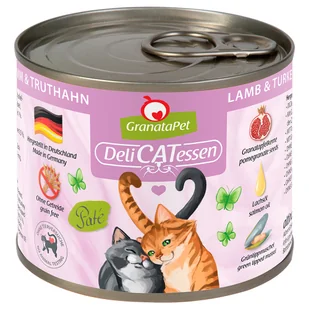GranataPet Pakiet DeliCatessen 12 x 200 g Jagnięcina z indykiem - Mokra karma dla kotów - miniaturka - grafika 3