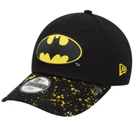 Czapki dla dzieci - New Era 9FORTY DC Batman Kids Cap 60298814, dla chłopca, Czapka z daszkiem, Czarny - miniaturka - grafika 1