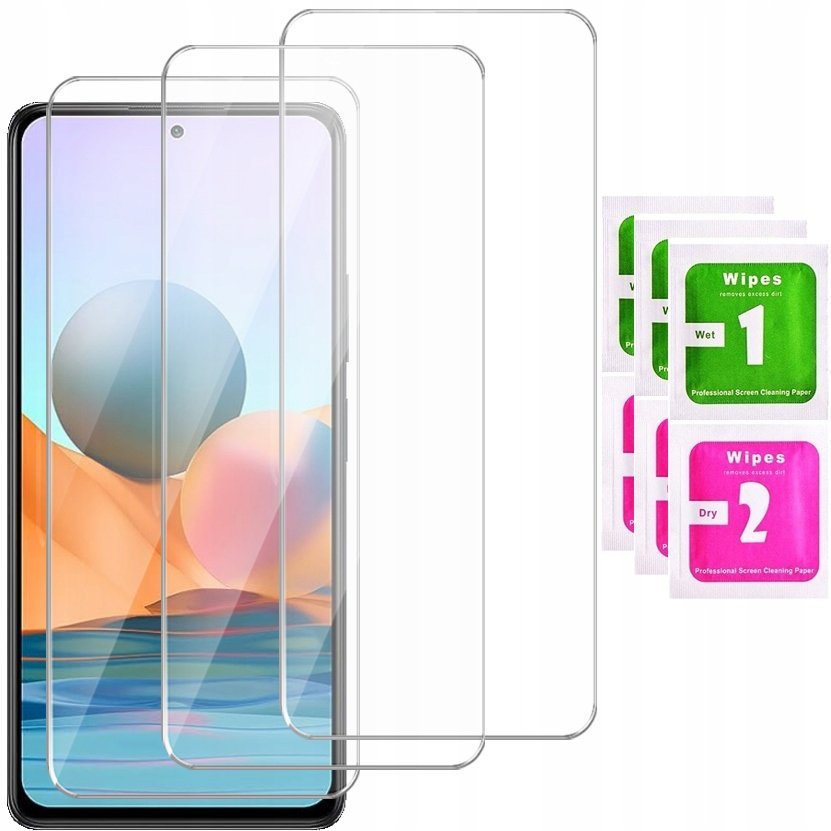 3x SZKŁO HARTOWANE do XIAOMI REDMI NOTE 10 PRO SZYBKA NA EKRAN 9H 3 sztuk